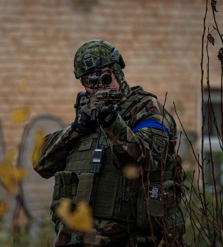 Airsoft players in the field at Suurpea near Loksa